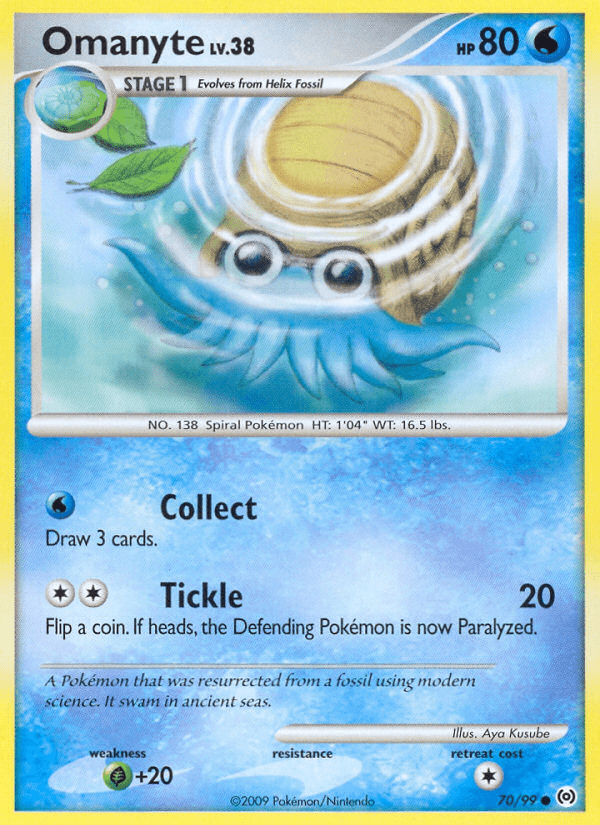 Omanyte (70/99) [Platinum: Arceus] Pokemon Single Pokémon  | Multizone: Comics And Games