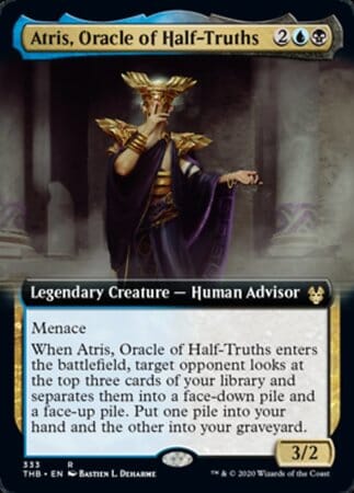 Atris, Oracle of Half-Truths (Extended Art) [Theros Beyond Death] MTG Single Magic: The Gathering  | Multizone: Comics And Games