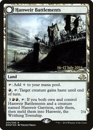 Hanweir Battlements [Eldritch Moon Promos] MTG Single Magic: The Gathering  | Multizone: Comics And Games