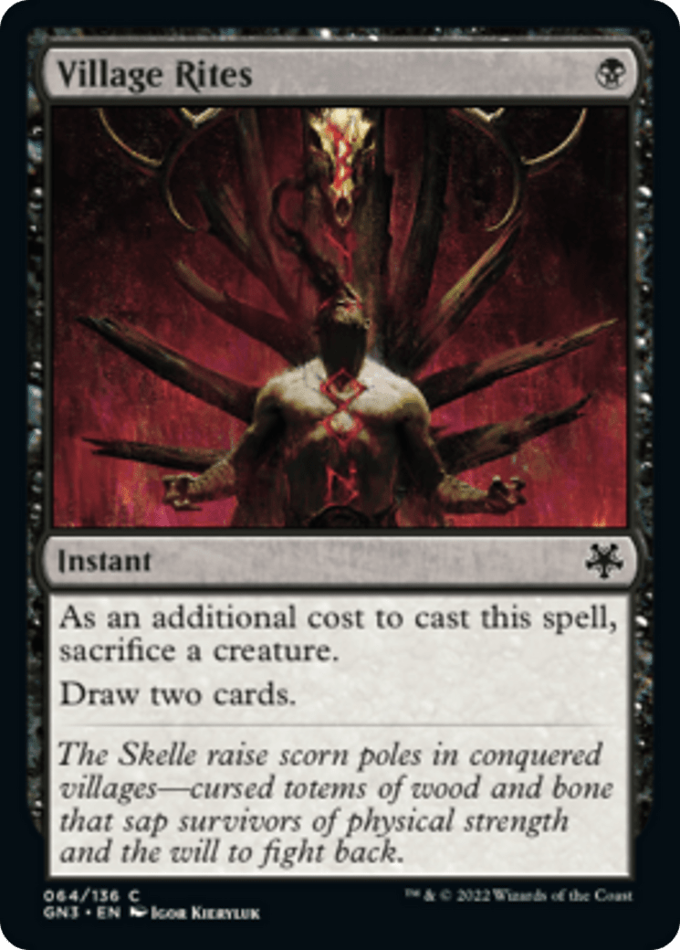 Village Rites [Game Night: Free-for-All] MTG Single Magic: The Gathering  | Multizone: Comics And Games