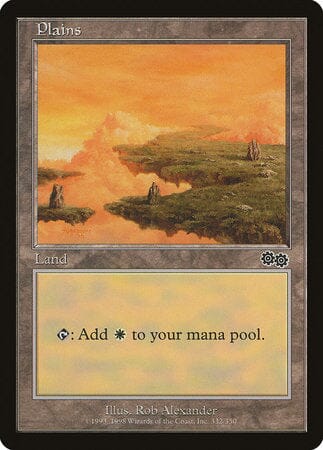 Plains (332) [Urza's Saga] MTG Single Magic: The Gathering  | Multizone: Comics And Games