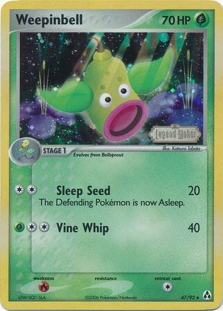 Weepinbell (47/92) (Stamped) [EX: Legend Maker] Pokemon Single Pokémon  | Multizone: Comics And Games