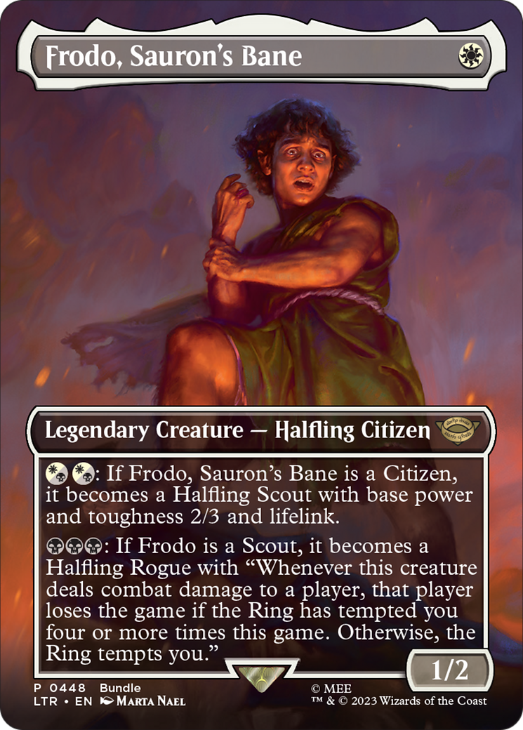 Frodo, Sauron's Bane (Borderless Alternate Art) [The Lord of the Rings: Tales of Middle-Earth] | Multizone: Comics And Games