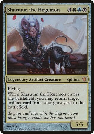 Sharuum the Hegemon (Commander 2013) [Commander 2013 Oversized] MTG Single Magic: The Gathering  | Multizone: Comics And Games