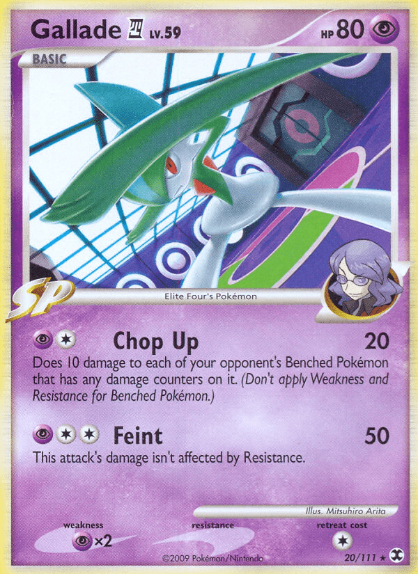 Gallade (20/111) [Platinum: Rising Rivals] Pokemon Single Pokémon  | Multizone: Comics And Games