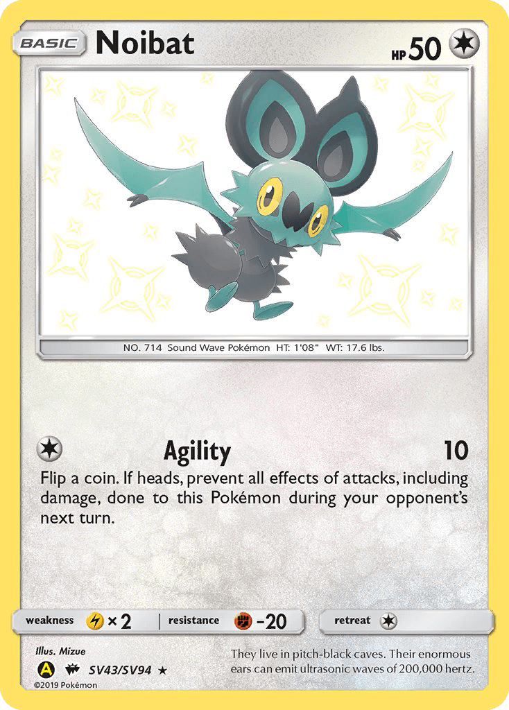 Noibat (SV43/SV94) [Sun & Moon: Hidden Fates - Shiny Vault] Pokemon Single Pokémon  | Multizone: Comics And Games