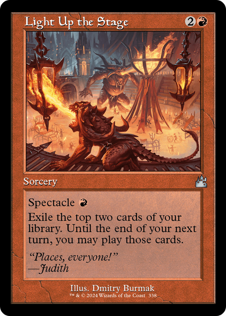 Light Up the Stage (Retro Frame) [Ravnica Remastered] MTG Single Magic: The Gathering  | Multizone: Comics And Games