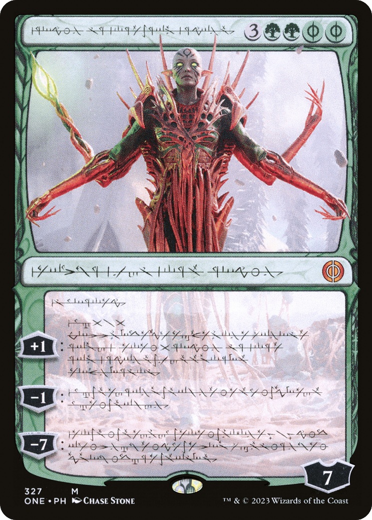 Nissa, Ascended Animist (Phyrexian) [Phyrexia: All Will Be One] MTG Single Magic: The Gathering  | Multizone: Comics And Games