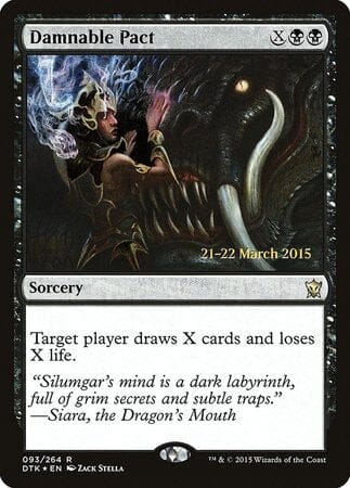 Damnable Pact [Dragons of Tarkir Promos] MTG Single Magic: The Gathering  | Multizone: Comics And Games