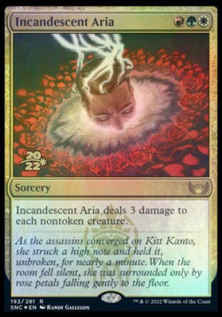 Incandescent Aria [Streets of New Capenna Prerelease Promos] MTG Single Magic: The Gathering  | Multizone: Comics And Games