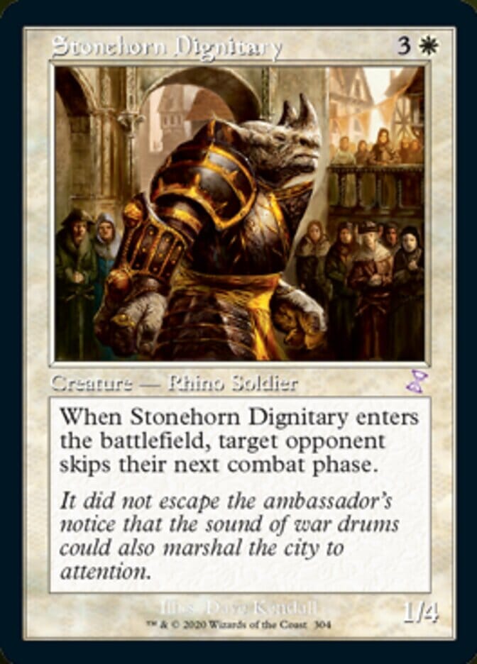 Stonehorn Dignitary (Timeshifted) [Time Spiral Remastered] MTG Single Magic: The Gathering  | Multizone: Comics And Games
