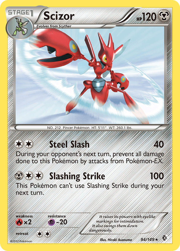 Scizor (94/149) [Black & White: Boundaries Crossed] Pokemon Single Pokémon  | Multizone: Comics And Games