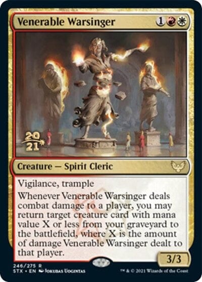 Venerable Warsinger [Strixhaven: School of Mages Prerelease Promos] MTG Single Magic: The Gathering  | Multizone: Comics And Games