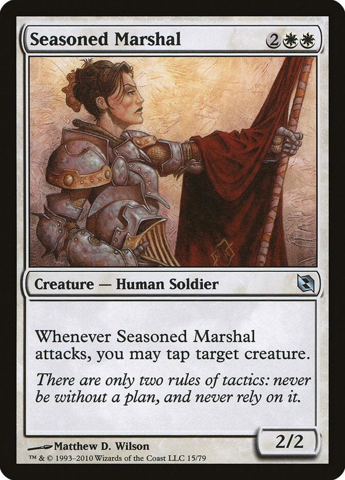 Seasoned Marshal [Duel Decks: Elspeth vs. Tezzeret] MTG Single Magic: The Gathering  | Multizone: Comics And Games