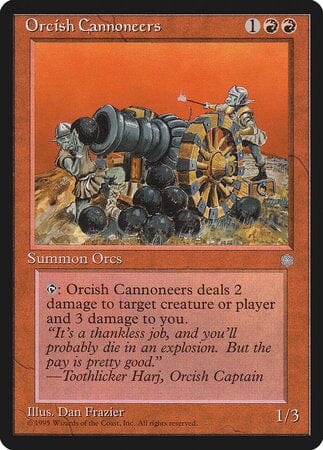 Orcish Cannoneers [Ice Age] MTG Single Magic: The Gathering  | Multizone: Comics And Games
