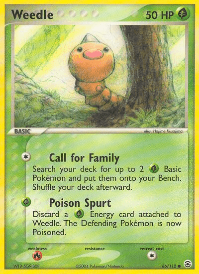Weedle (86/112) [EX: FireRed & LeafGreen] Pokemon Single Pokémon  | Multizone: Comics And Games