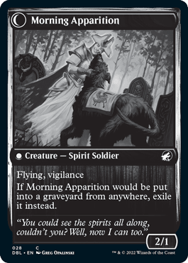 Mourning Patrol // Morning Apparition [Innistrad: Double Feature] MTG Single Magic: The Gathering  | Multizone: Comics And Games