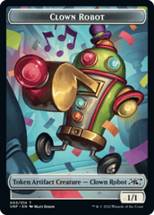 Clown Robot (003) // Food (011) Double-sided Token [Unfinity Tokens] MTG Single Magic: The Gathering  | Multizone: Comics And Games