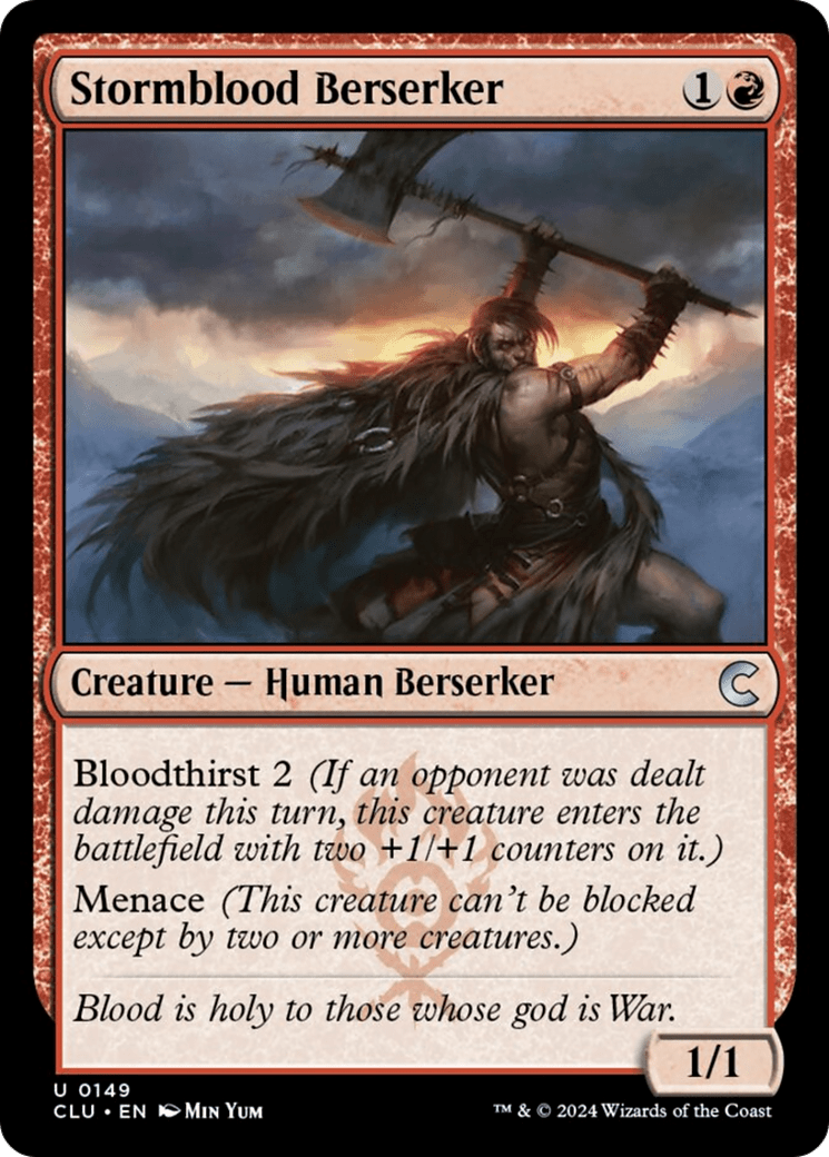 Stormblood Berserker [Ravnica: Clue Edition] MTG Single Magic: The Gathering  | Multizone: Comics And Games