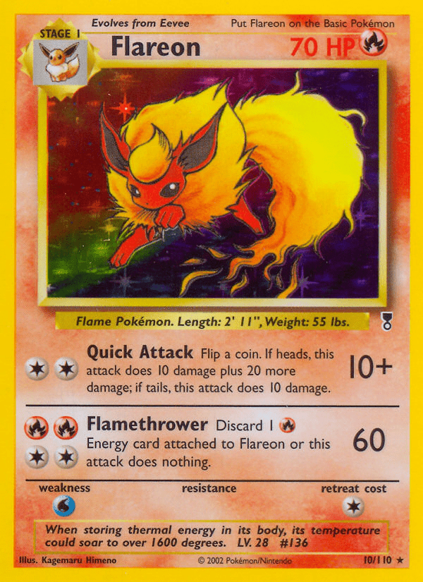 Flareon (10/110) [Legendary Collection] Pokemon Single Pokémon  | Multizone: Comics And Games