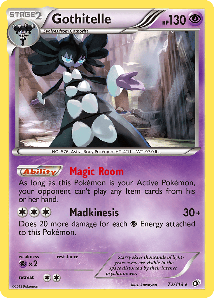 Gothitelle (72/113) [Black & White: Legendary Treasures] Pokemon Single Pokémon  | Multizone: Comics And Games