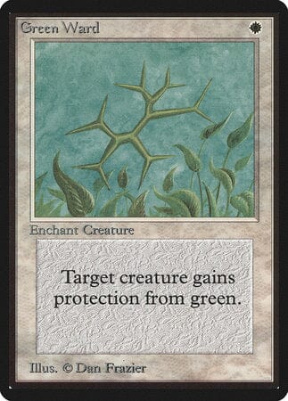 Green Ward [Limited Edition Beta] MTG Single Magic: The Gathering  | Multizone: Comics And Games