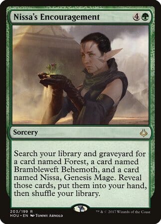 Nissa's Encouragement [Hour of Devastation] MTG Single Magic: The Gathering  | Multizone: Comics And Games