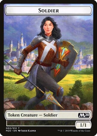 Soldier Token [Core Set 2020 Tokens] MTG Single Magic: The Gathering  | Multizone: Comics And Games