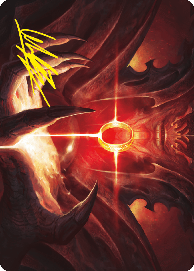 Sol Ring Art Card (Gold-Stamped Signature) [The Lord of the Rings: Tales of Middle-earth Art Series] MTG Single Magic: The Gathering  | Multizone: Comics And Games