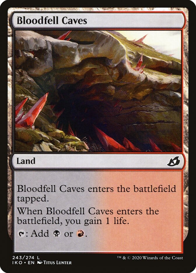Bloodfell Caves [Ikoria: Lair of Behemoths] MTG Single Magic: The Gathering  | Multizone: Comics And Games