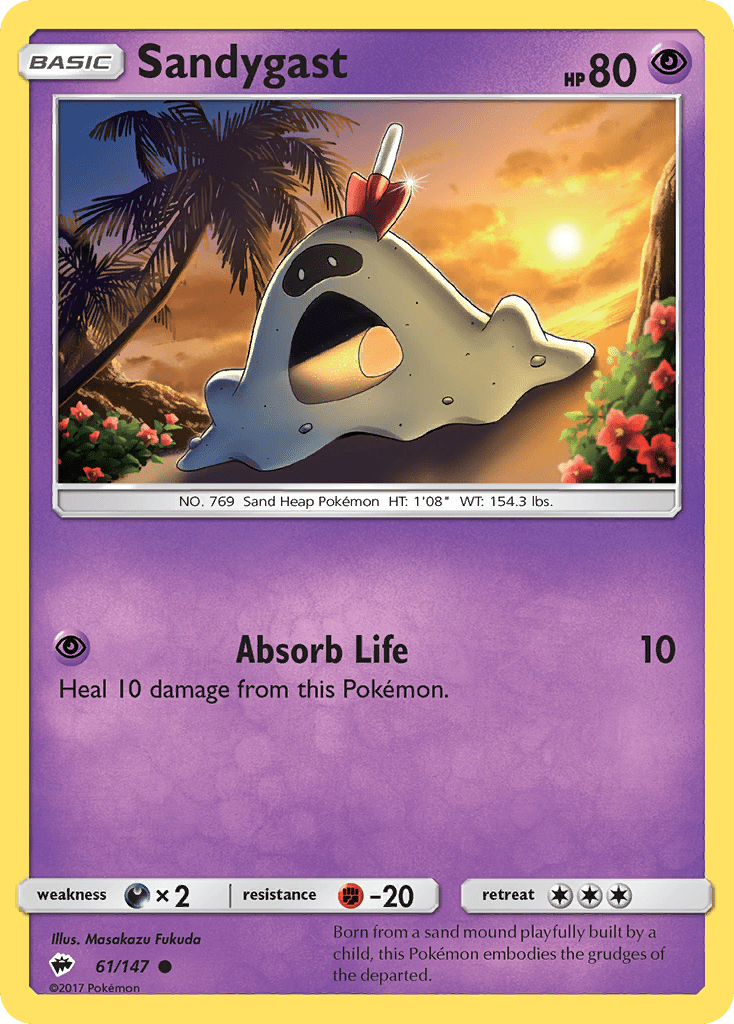 Sandygast (61/147) [Sun & Moon: Burning Shadows] Pokemon Single Pokémon  | Multizone: Comics And Games