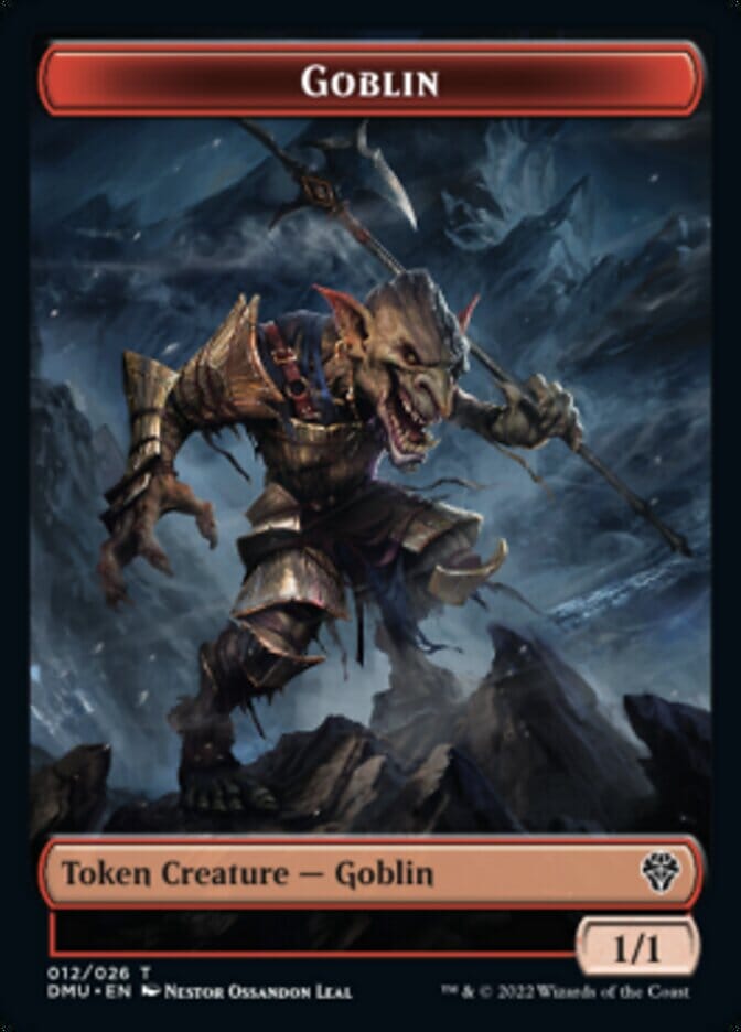 Saproling // Goblin Double-sided Token [Dominaria United Tokens] MTG Single Magic: The Gathering  | Multizone: Comics And Games