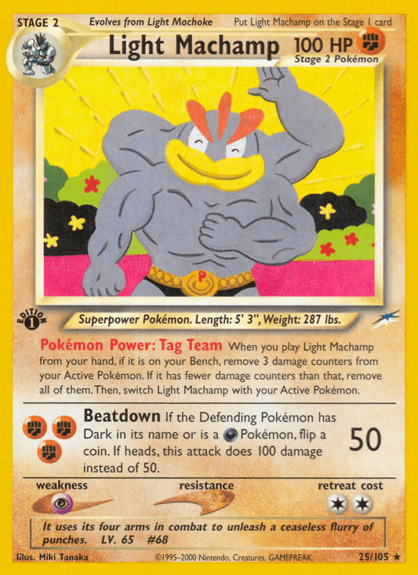 Light Machamp (25/105) [Neo Destiny 1st Edition] Pokemon Single Pokémon  | Multizone: Comics And Games