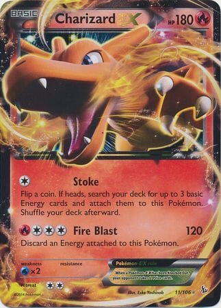 Charizard EX (11/106) (Jumbo Card) [XY: Flashfire] Pokemon Single Pokémon  | Multizone: Comics And Games