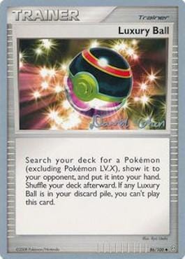 Luxury Ball (86/100) (Stallgon - David Cohen) [World Championships 2009] Pokemon Single Pokémon  | Multizone: Comics And Games
