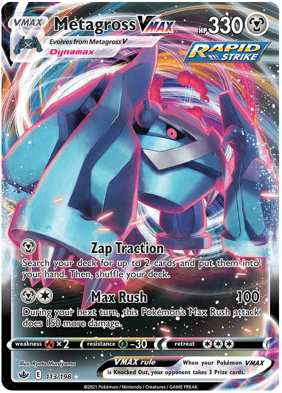 Metagross VMAX (113/198) [Sword & Shield: Chilling Reign] Pokemon Single Pokémon  | Multizone: Comics And Games