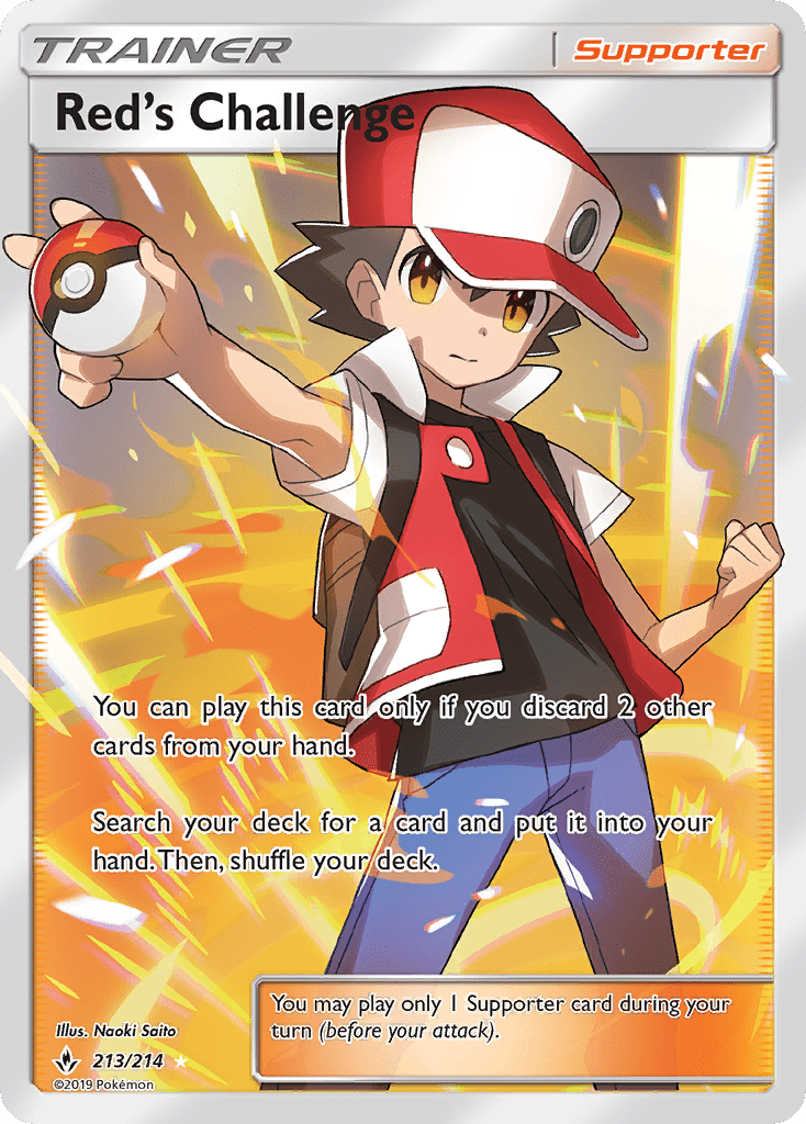 Red's Challenge (213/214) [Sun & Moon: Unbroken Bonds] Pokemon Single Pokémon  | Multizone: Comics And Games