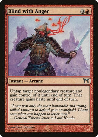 Blind with Anger [Champions of Kamigawa] MTG Single Magic: The Gathering  | Multizone: Comics And Games