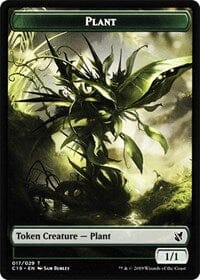 Plant // Morph Double-sided Token [Commander 2019 Tokens] MTG Single Magic: The Gathering  | Multizone: Comics And Games