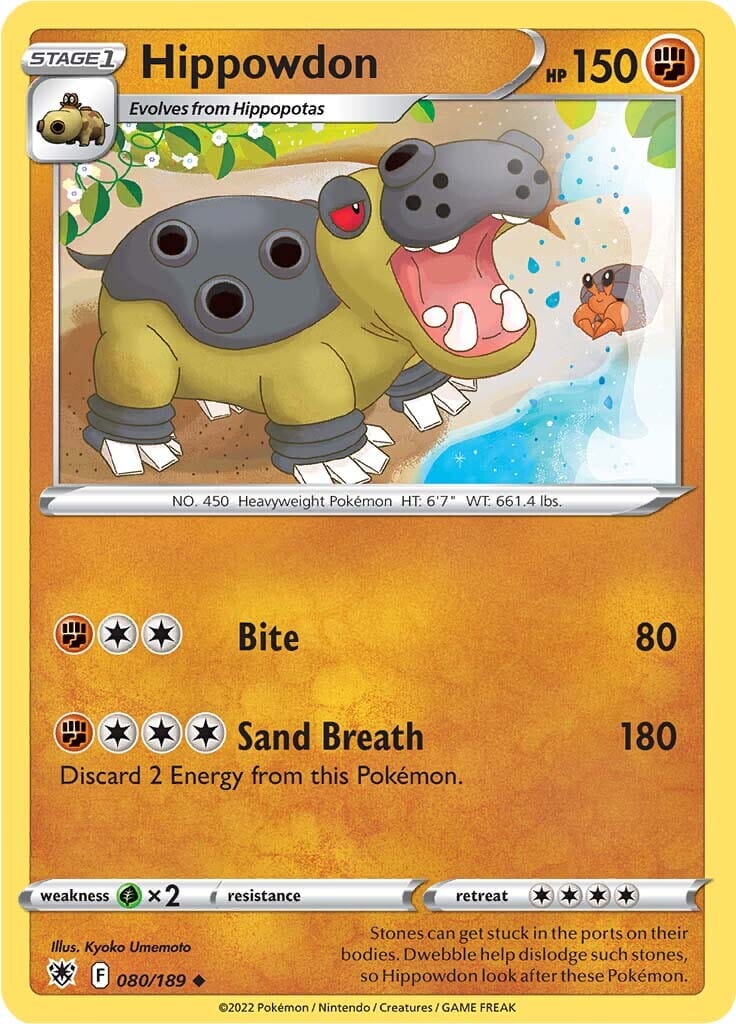 Hippowdon (080/189) [Sword & Shield: Astral Radiance] Pokemon Single Pokémon  | Multizone: Comics And Games