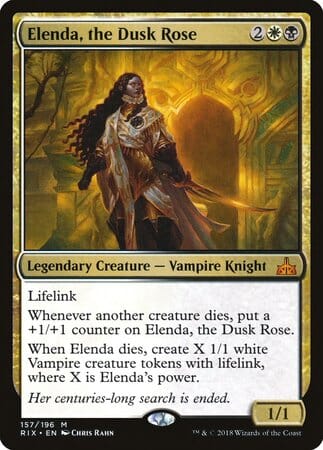 Elenda, the Dusk Rose [Rivals of Ixalan] MTG Single Magic: The Gathering  | Multizone: Comics And Games