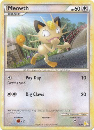 Meowth (4/30) [HeartGold & SoulSilver: Trainer Kit - Raichu] Pokemon Single Pokémon  | Multizone: Comics And Games
