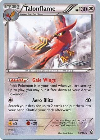 Talonflame (96/114) (Ninja Blitz - Cody Walinski) [World Championships 2016] Pokemon Single Pokémon  | Multizone: Comics And Games