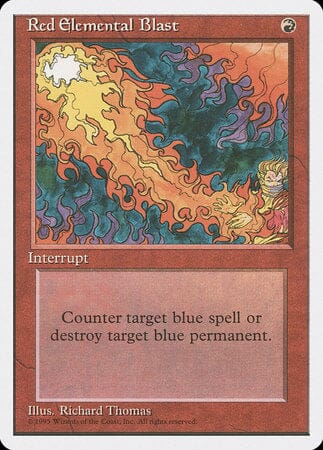 Red Elemental Blast [Fourth Edition] MTG Single Magic: The Gathering  | Multizone: Comics And Games