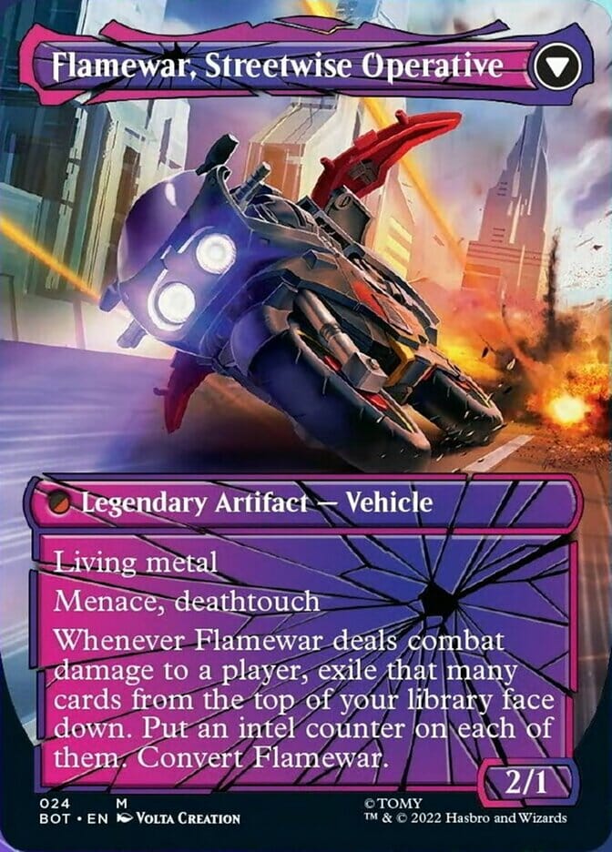 Flamewar, Brash Veteran // Flamewar, Streetwise Operative (Shattered Glass) [Universes Beyond: Transformers] MTG Single Magic: The Gathering  | Multizone: Comics And Games