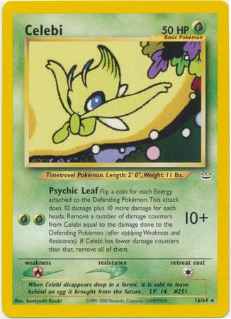 Celebi (16/64) [Neo Revelation Unlimited] Pokemon Single Pokémon  | Multizone: Comics And Games