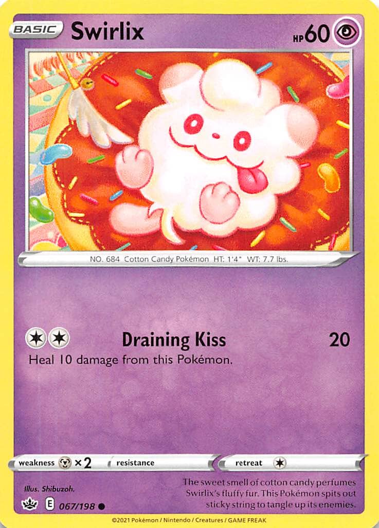 Swirlix (067/198) [Sword & Shield: Chilling Reign] Pokemon Single Pokémon  | Multizone: Comics And Games