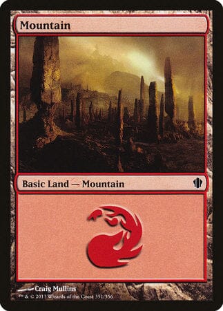 Mountain (351) [Commander 2013] MTG Single Magic: The Gathering  | Multizone: Comics And Games