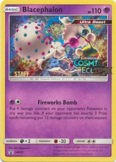 Blacephalon (SM221) (Staff Prerelease Promo) [Sun & Moon: Black Star Promos] Pokemon Single Pokémon  | Multizone: Comics And Games