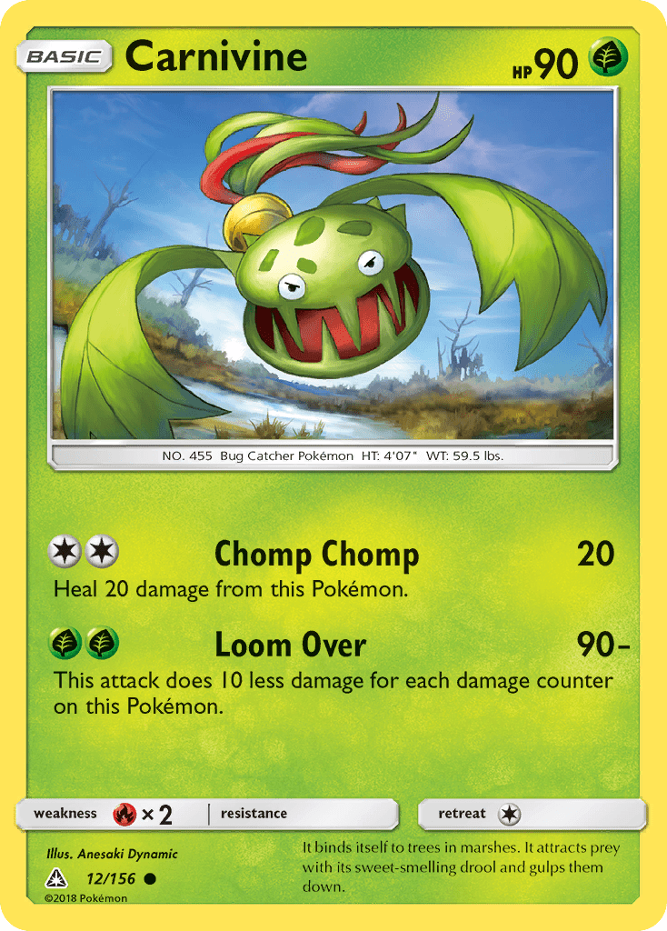 Carnivine (12/156) [Sun & Moon: Ultra Prism] Pokemon Single Pokémon  | Multizone: Comics And Games